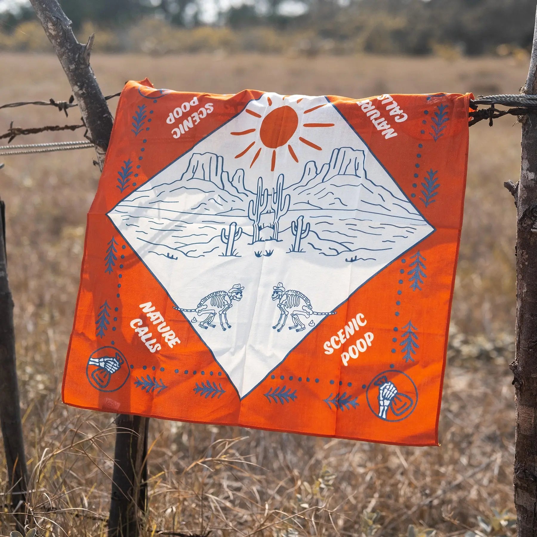 Scenic Poop Dog Bandana Mezkui